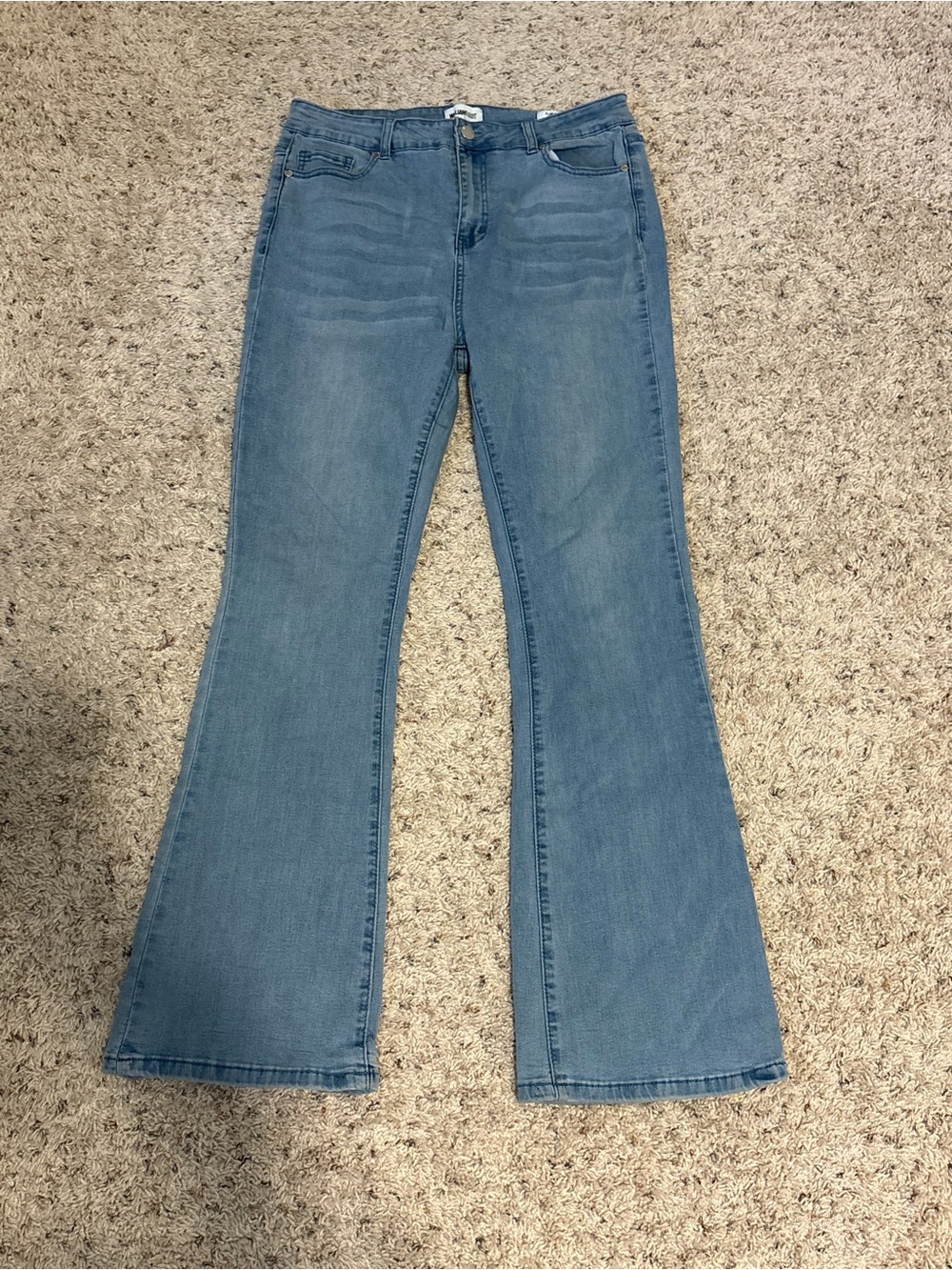Y2K William Rast Women’s Flare Jeans Sz 30 Waist Light Wash Distressed Stretch D